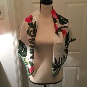 VC floral tropical print scarf